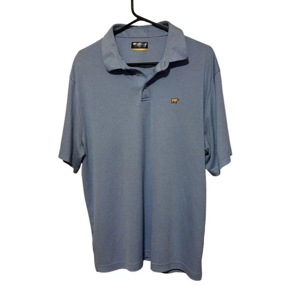 Jack Nicklaus Size XL Blue White Golf Polo Shirt